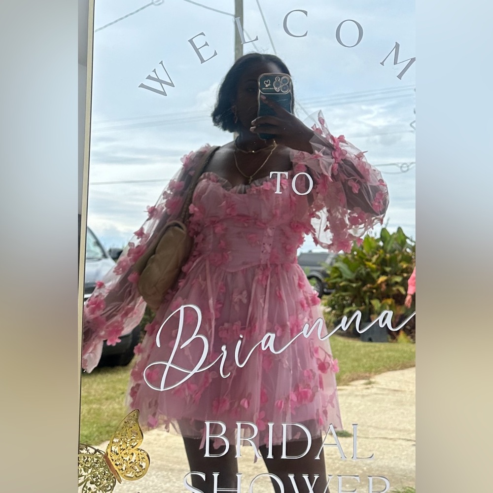 Pink cocktail dress